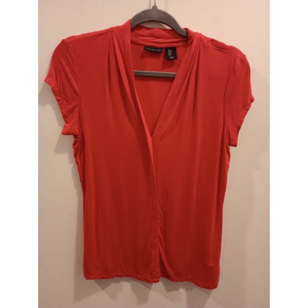 Tahari coral top